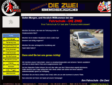 Tablet Screenshot of fahrschule-diezwei.de